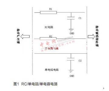 RC電路或者單電阻、單電容電路