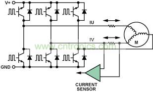 典型三相電機控制中的高端檢測