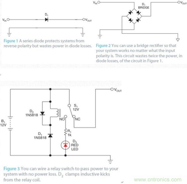 無電壓降的簡單負(fù)極保護(hù)電路