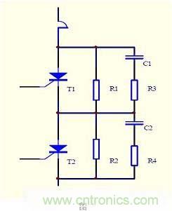 圖1：晶閘管的串聯(lián)電路結(jié)構(gòu)