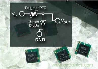 PolyZen器件能夠保護汽車周邊設備的輸入電源、直流電源以及輸出功率調節(jié)電路