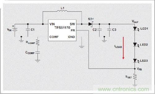 無開路保護 LED驅(qū)動器高壓升壓轉換器結構