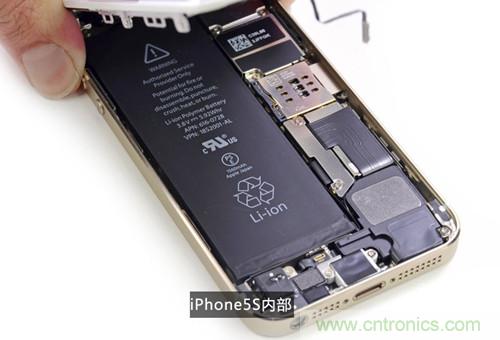 土豪金iPhone 5S拆解：內(nèi)部結(jié)構(gòu)升級，維修難度增加