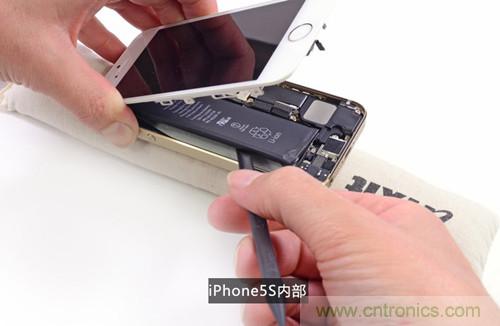 土豪金iPhone 5S拆解：內(nèi)部結(jié)構(gòu)升級，維修難度增加