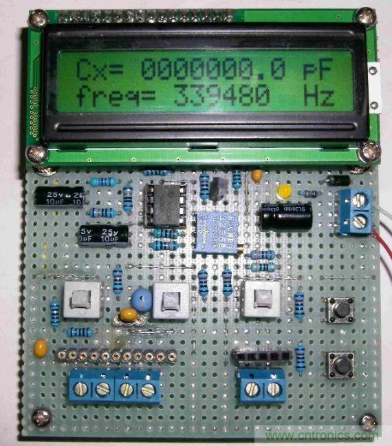 DIY集電容、電感和頻率為一體的測(cè)量?jī)x器