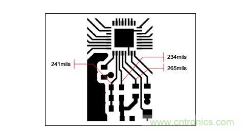 一個緊湊的PCB布局，寄生效應會對電路產(chǎn)生影響。