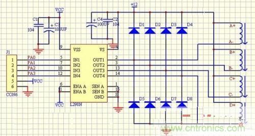 4相步進(jìn)電機(jī)驅(qū)動(dòng)電路