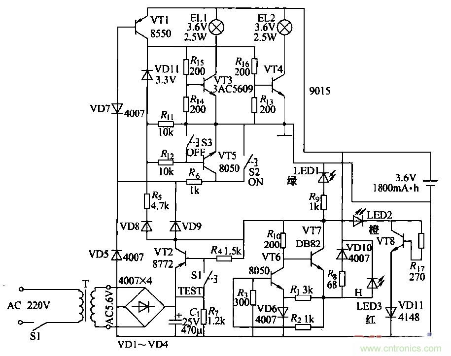 達(dá)人解析：生活中常見的消防應(yīng)急燈電路