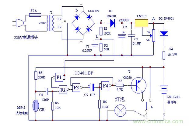 全自動智能照明電路設計