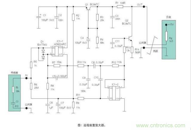 雙線(xiàn)遠(yuǎn)程傳感器前置放大器