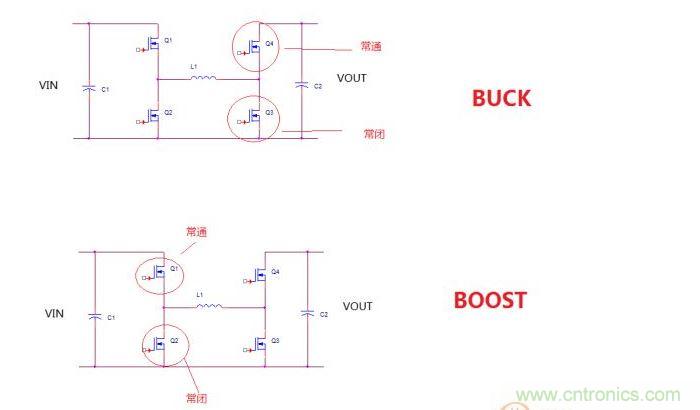 四開關(guān)buck-boost的拓撲