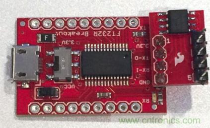  圖4：裝配好的隔離型USB-to-UART轉(zhuǎn)換器。