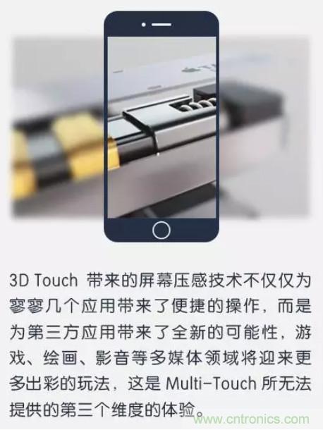 3D Touch壓力感應(yīng)觸控技術(shù) 集成電容式觸控和紅外線感應(yīng)的全新觸控技術(shù)