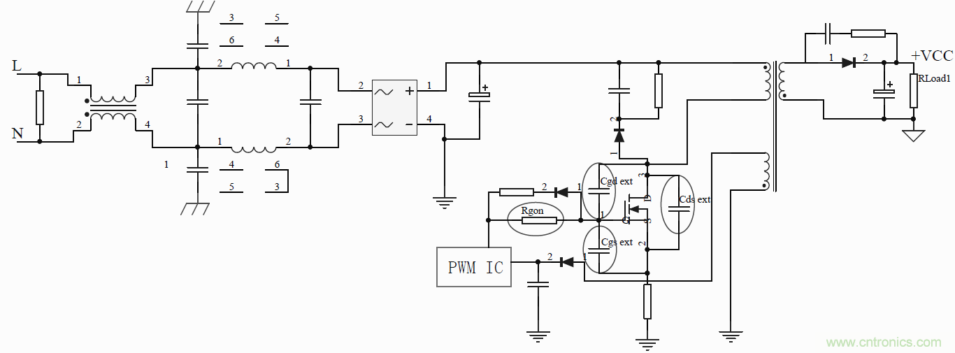 如何改善開關(guān)電源電路的EMI特性？