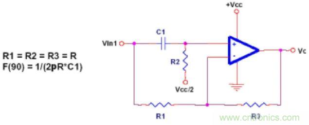 單電源運放濾波器設(shè)計