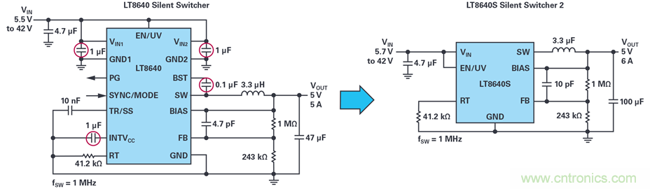 是否可以將低EMI電源安裝到擁擠的電路板上？