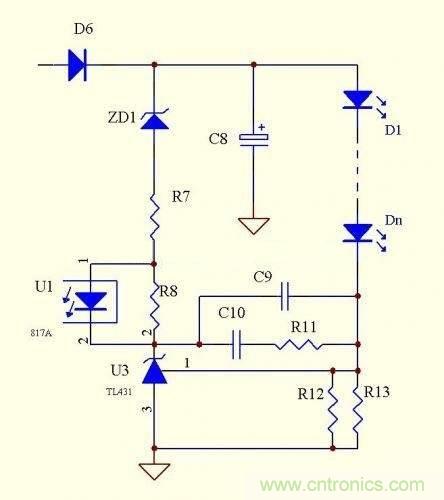 LED驅(qū)動(dòng)電源：3個(gè)電路巧妙利用TL431來(lái)恒流！