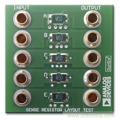 改進(jìn)低值分流電阻的焊盤布局，優(yōu)化高電流檢測(cè)精度