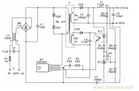 六款簡單的開關電源電路設計，內附原理圖詳解