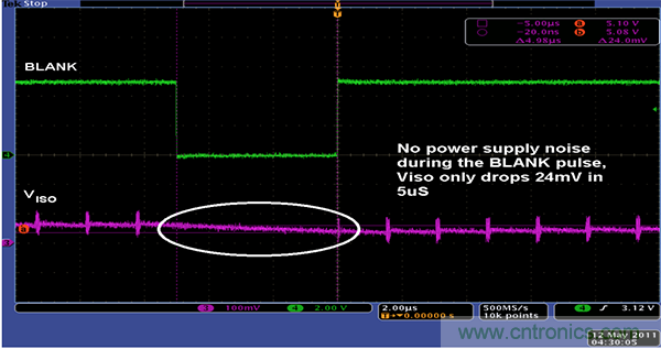 利用isoPower器件屏蔽電源，從而提高精度