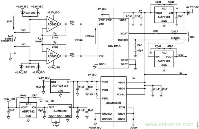 集成隔離式電源、用于太陽能光伏轉換器的完全隔離式電流檢測電路