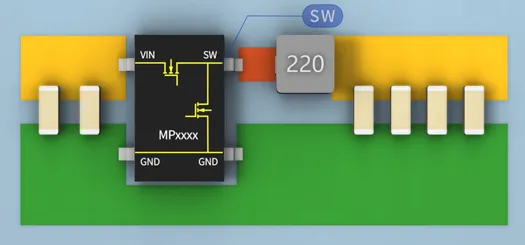 SW與電感之間的鋪銅面積越大越好嗎？