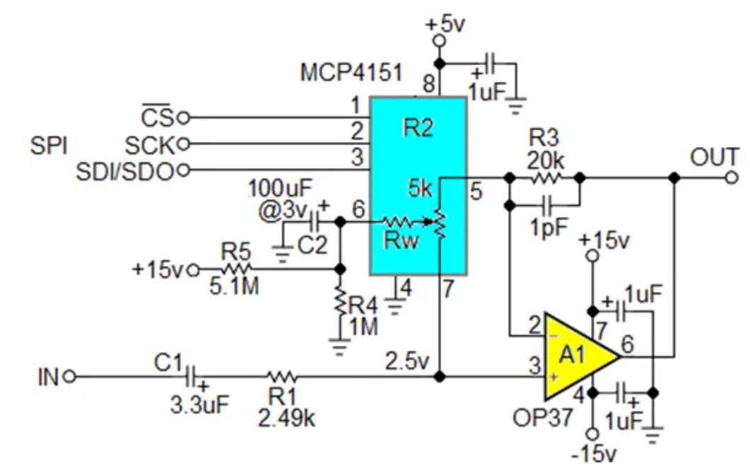 數(shù)字電位器能否代替電路中的機(jī)械電位器？