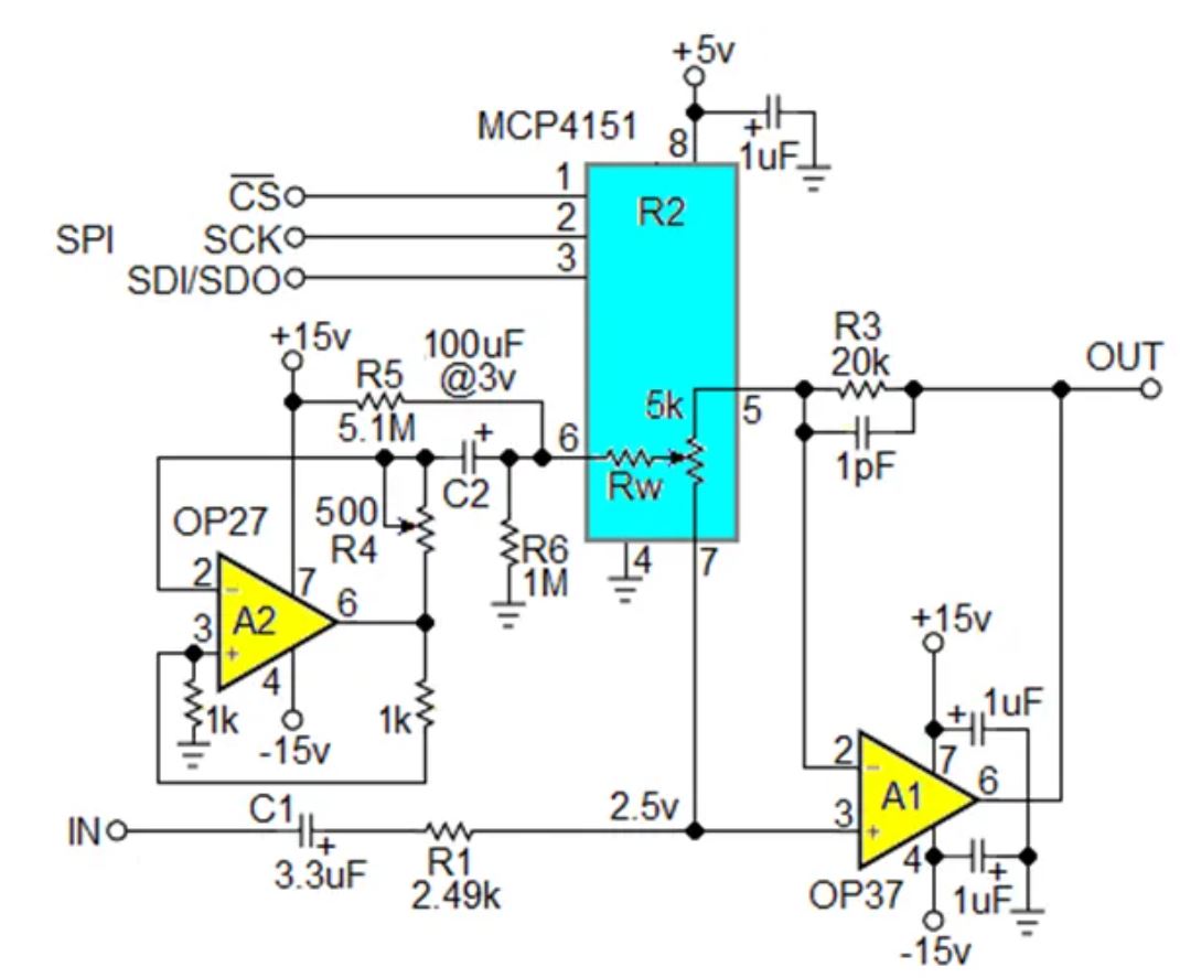 數(shù)字電位器能否代替電路中的機(jī)械電位器？