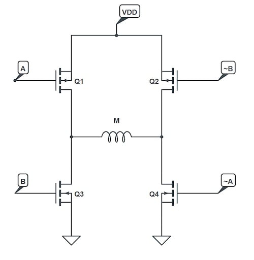 使用互補(bǔ)PWM、擊穿和死區(qū)時(shí)間的 H 橋直流電機(jī)控制