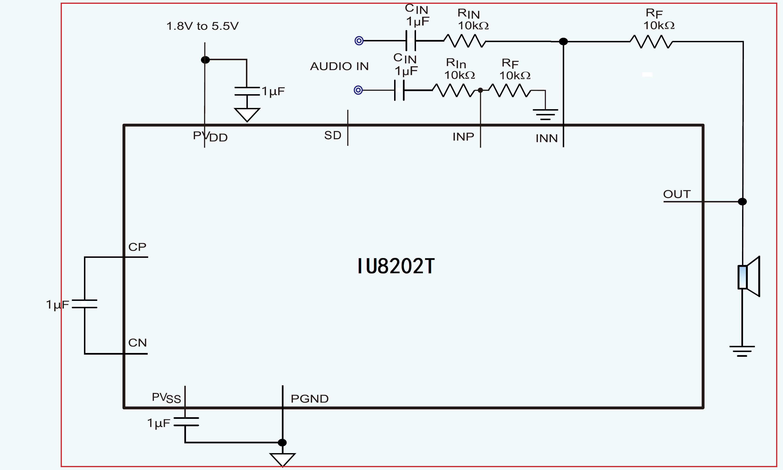 IU8202 適用于OWS耳機的無POP聲超低功耗400mW單聲道G類耳放IC方案