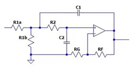 二階運算放大器的低通、帶通和高通濾波器設(shè)計