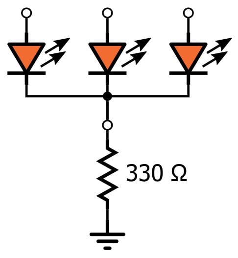 LED 陣列：一個(gè)電阻器還是多個(gè)？